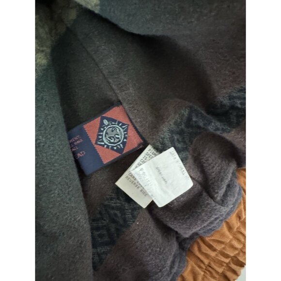 THE TERRITORY AHEAD Men's Rust Color Canvas Flannel Lined Bomber Jacket Sz L - Picture 8 of 9